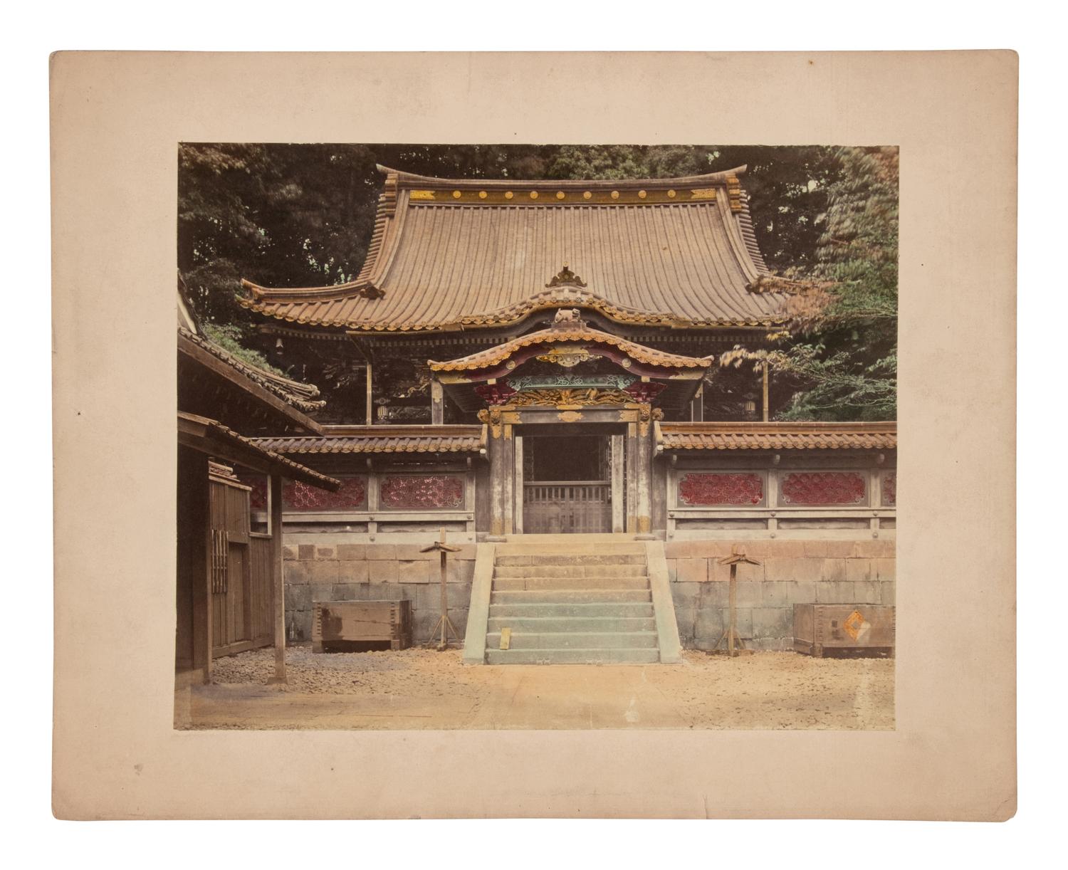 Six Japanese Hand Tinted Photographs