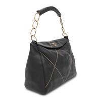 Chanel, Wild Stitch Black Leather Tote Bag