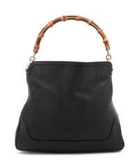 Gucci Black Leather Tote, 2000s