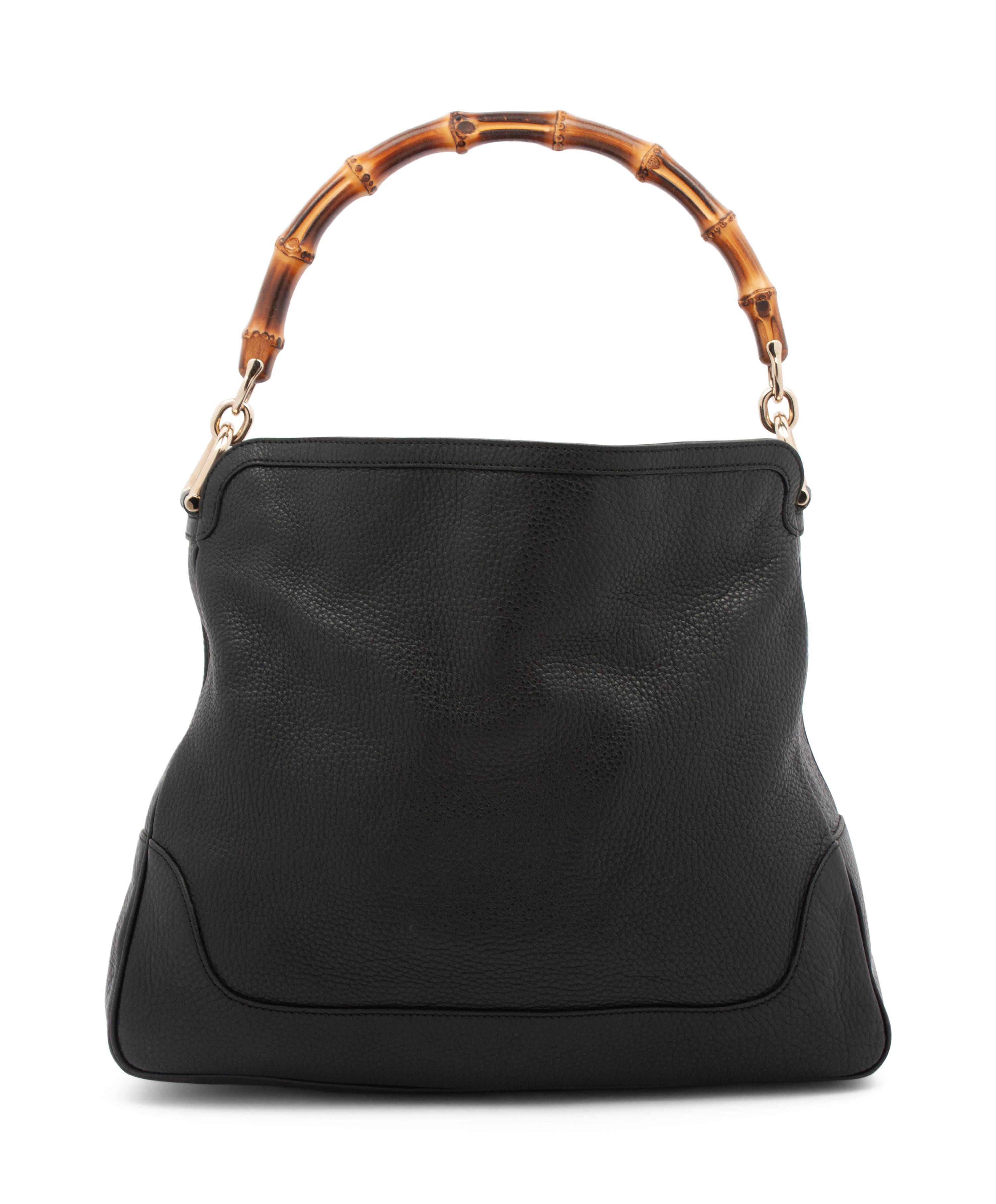 Gucci Black Leather Tote, 2000s