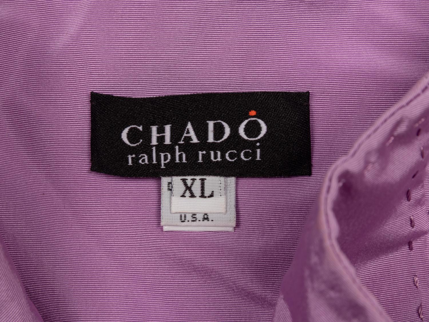 Ralph Rucci, Lilac Silk Faille Coat