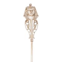 Two American Silver Egyptian Style Ladles