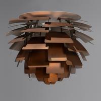 Artichoke chandelier, 1957 Louis Poulsen, Denmark