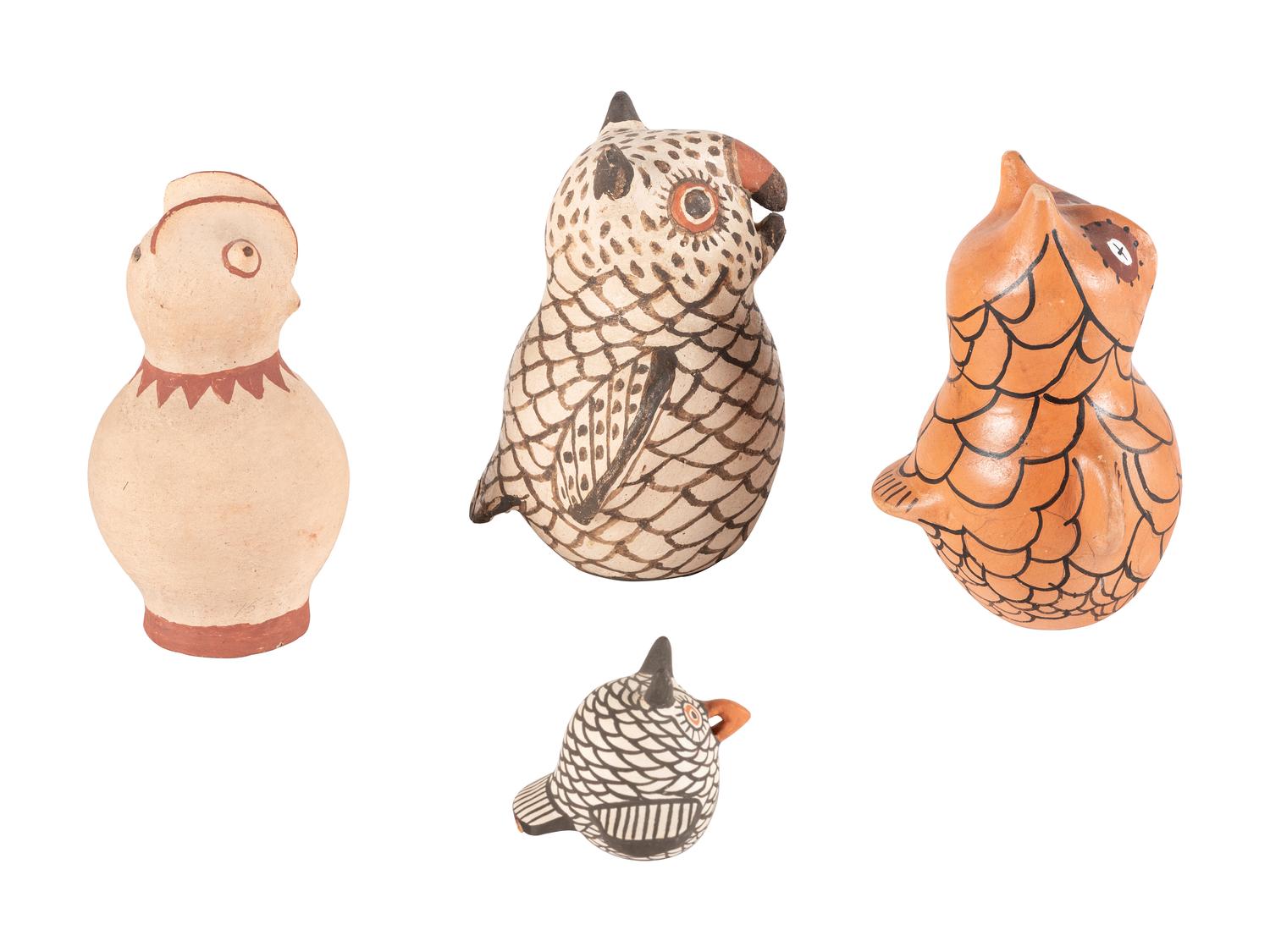 Parliament of Pueblo Pottery Owls