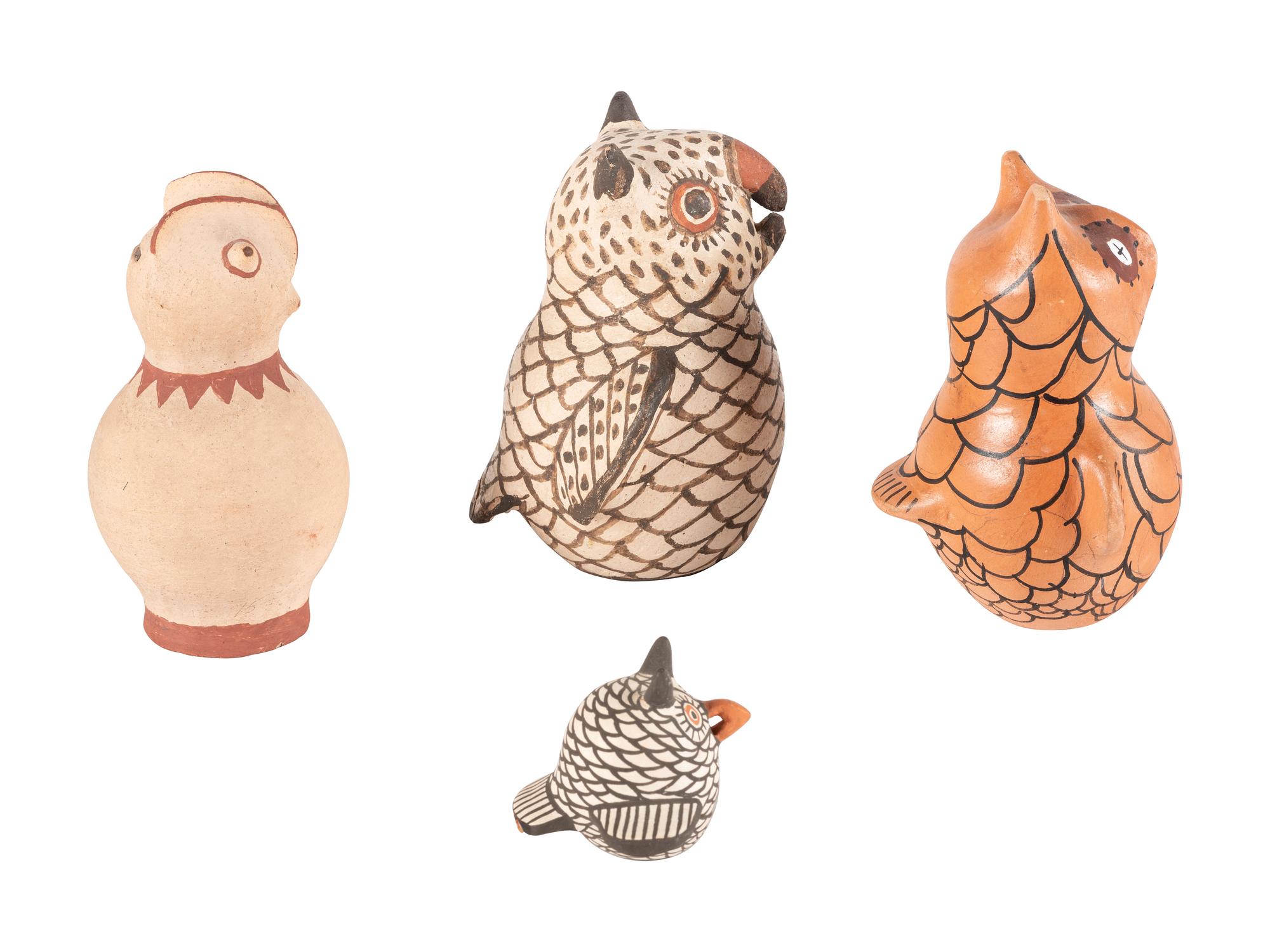 Parliament of Pueblo Pottery Owls