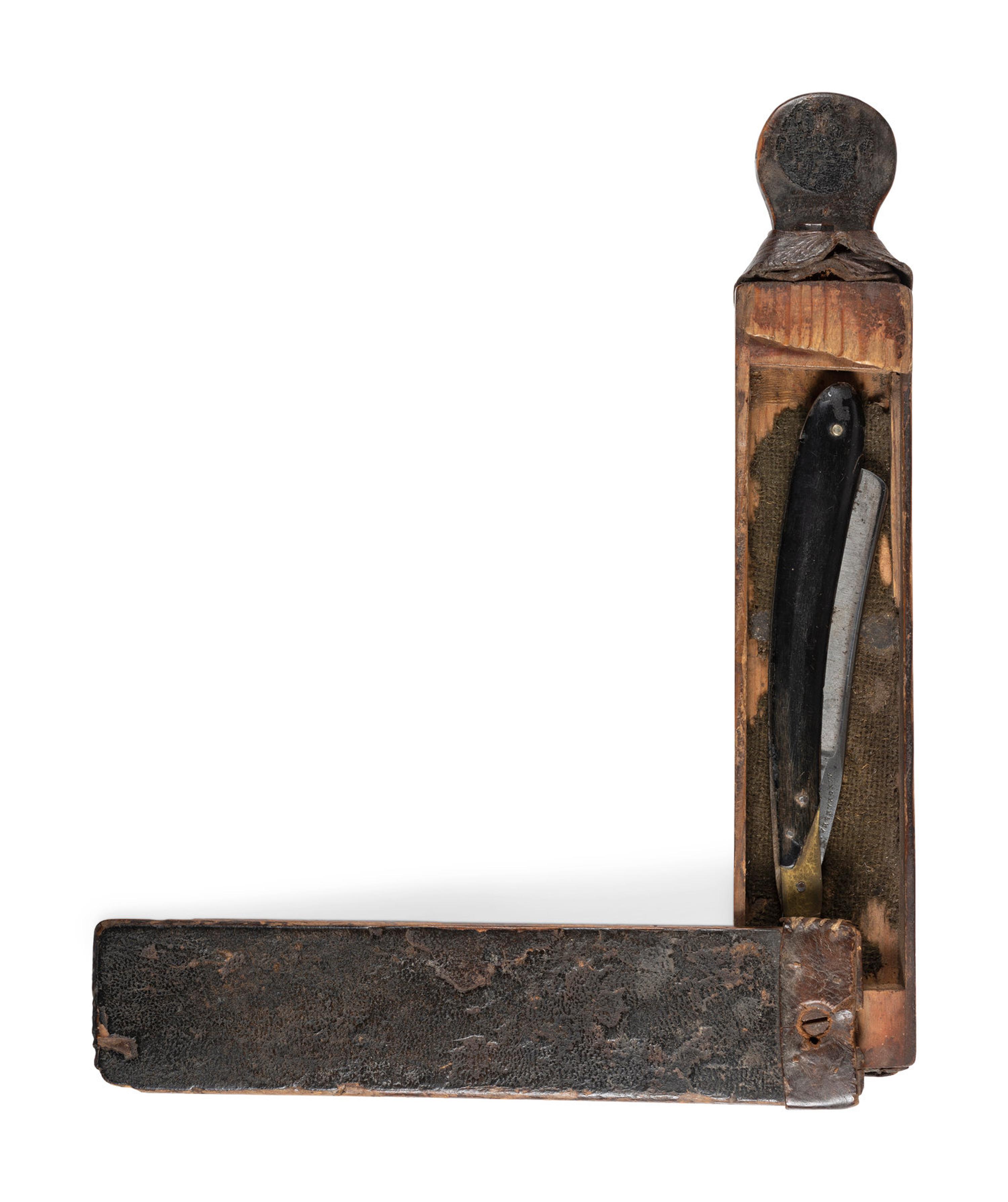 [CIVIL WAR]. Large collection of shaving utensils and personal items.