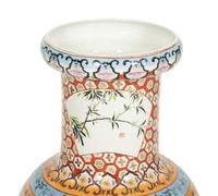 A Chinese Porcelain Palace Vase with Scenes of Exotic Birds in Landscapes