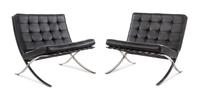 Barcelona Lounge Chairs, Pair Knoll, USA