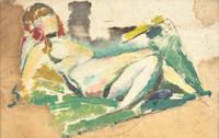 Reclining Nude , circa 1920