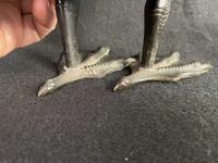 A patinated bronze goose-form incense burner 铜加漆鹅形香炉一件 Late 18th to 19th century ???????????
