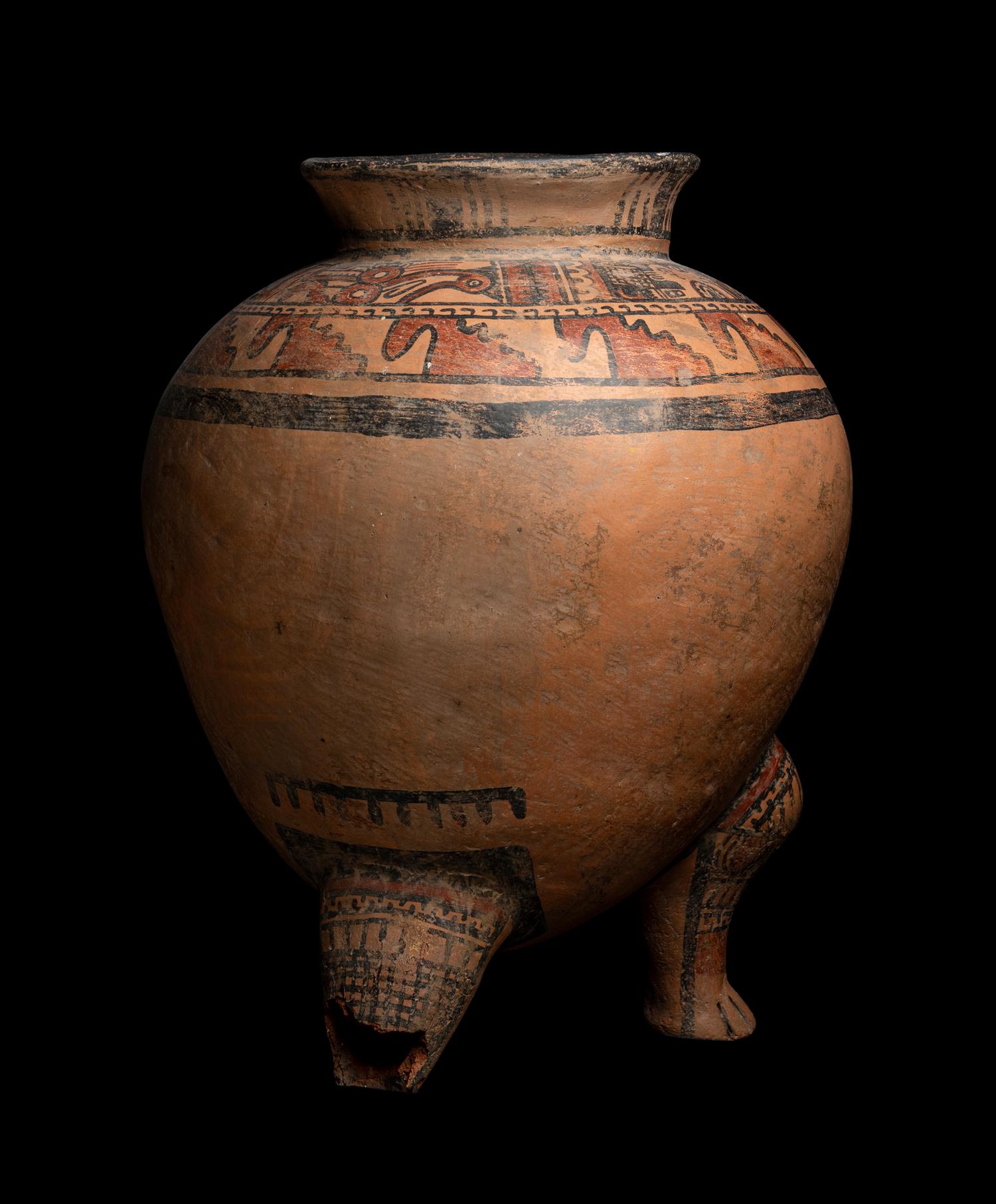 A Nicoya Polychrome Effigy Vessel