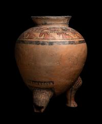 A Nicoya Polychrome Effigy Vessel