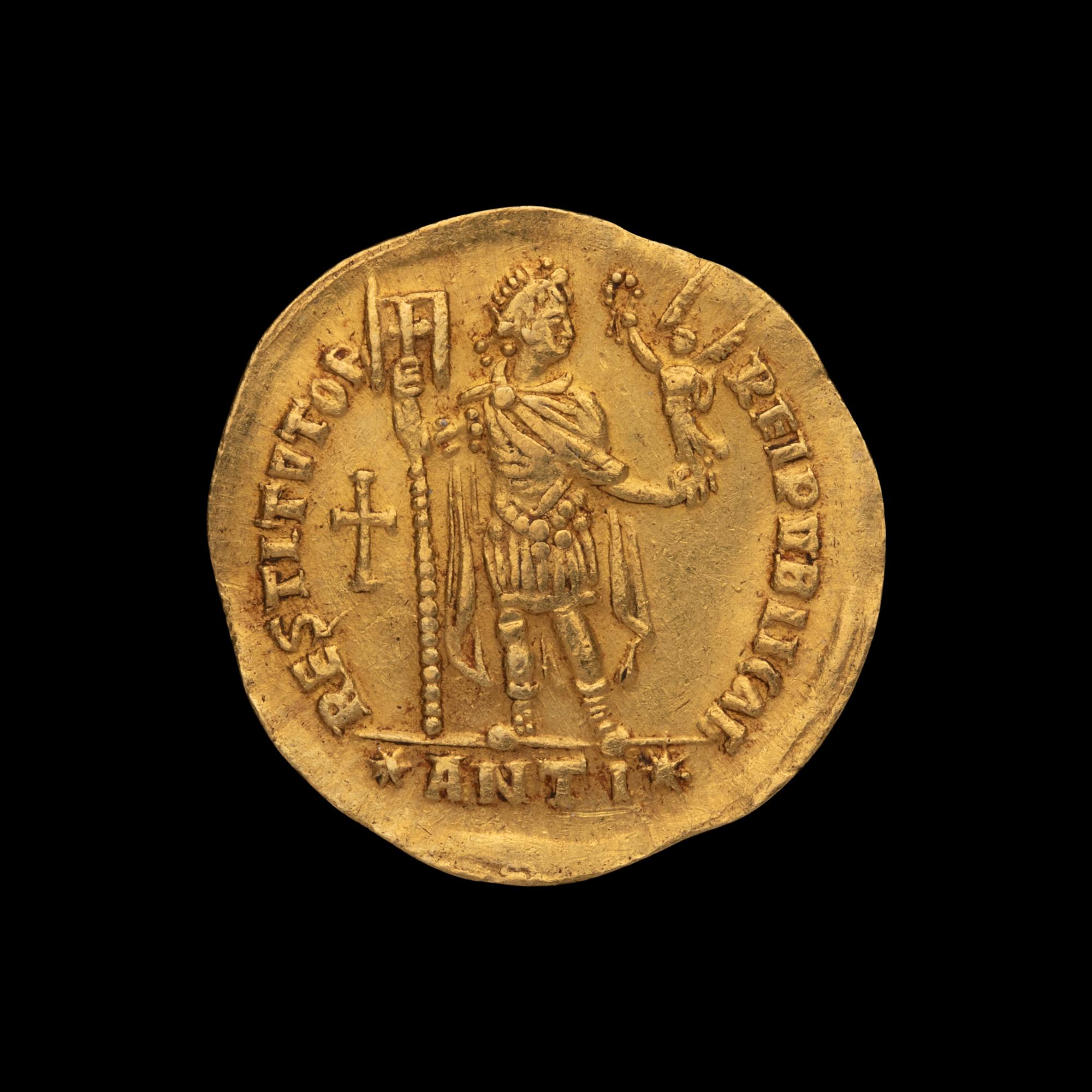 [ANCIENTS] WESTERN ROMAN EMPIRE. Valentinian I. Antiochia (c. 366-367). Av Solidus (4.3g, 22 mm)