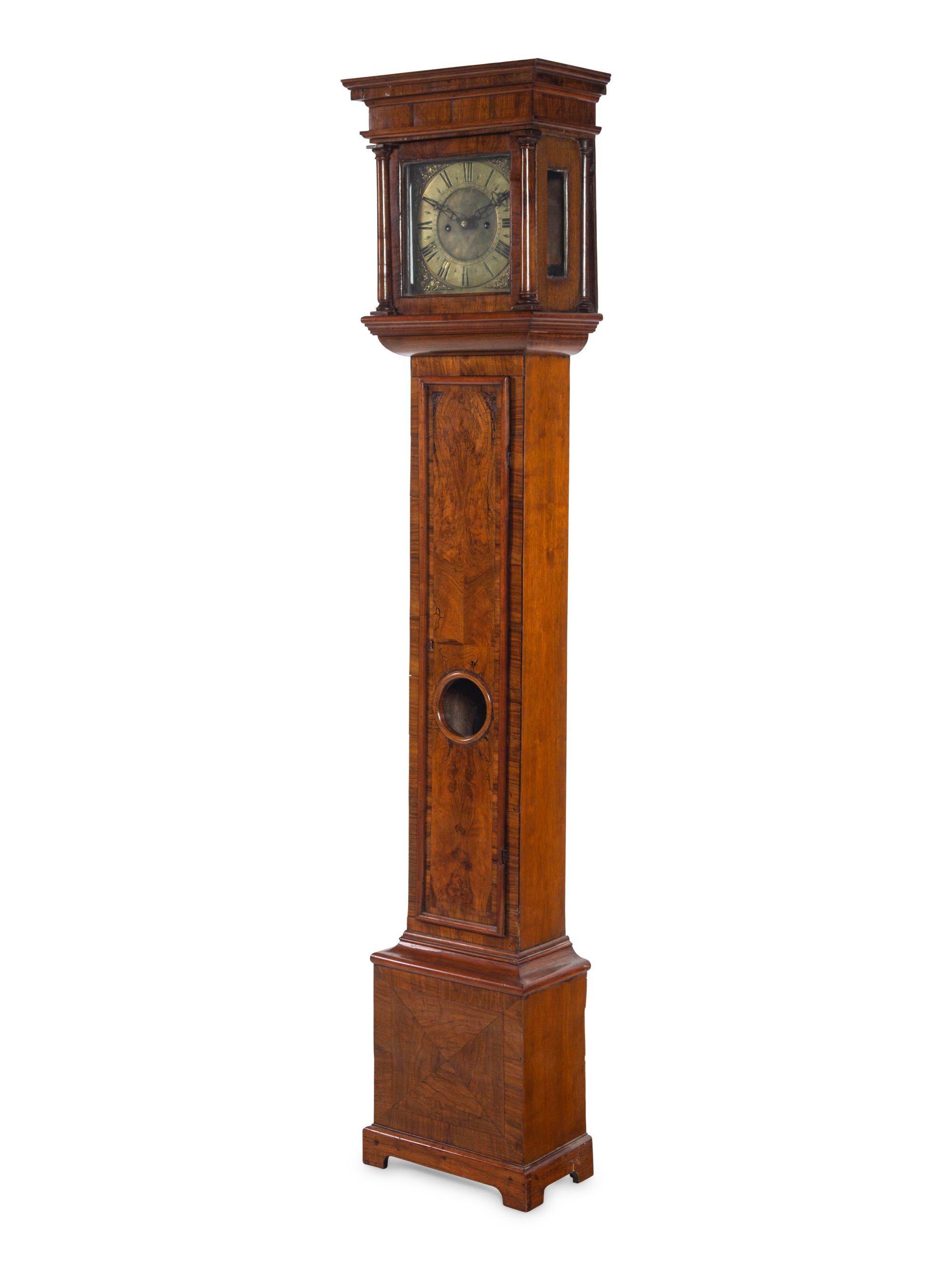 A George II Walnut Tall Case Clock