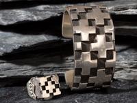 Matching Sterling Silver Cross Cuff Bracelet and Ring