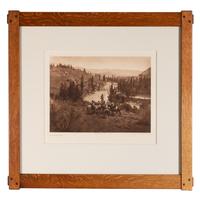 [Native American]. Curtis, Edward S. (1868-1952). A group of 9 large photogravures, comprising:
