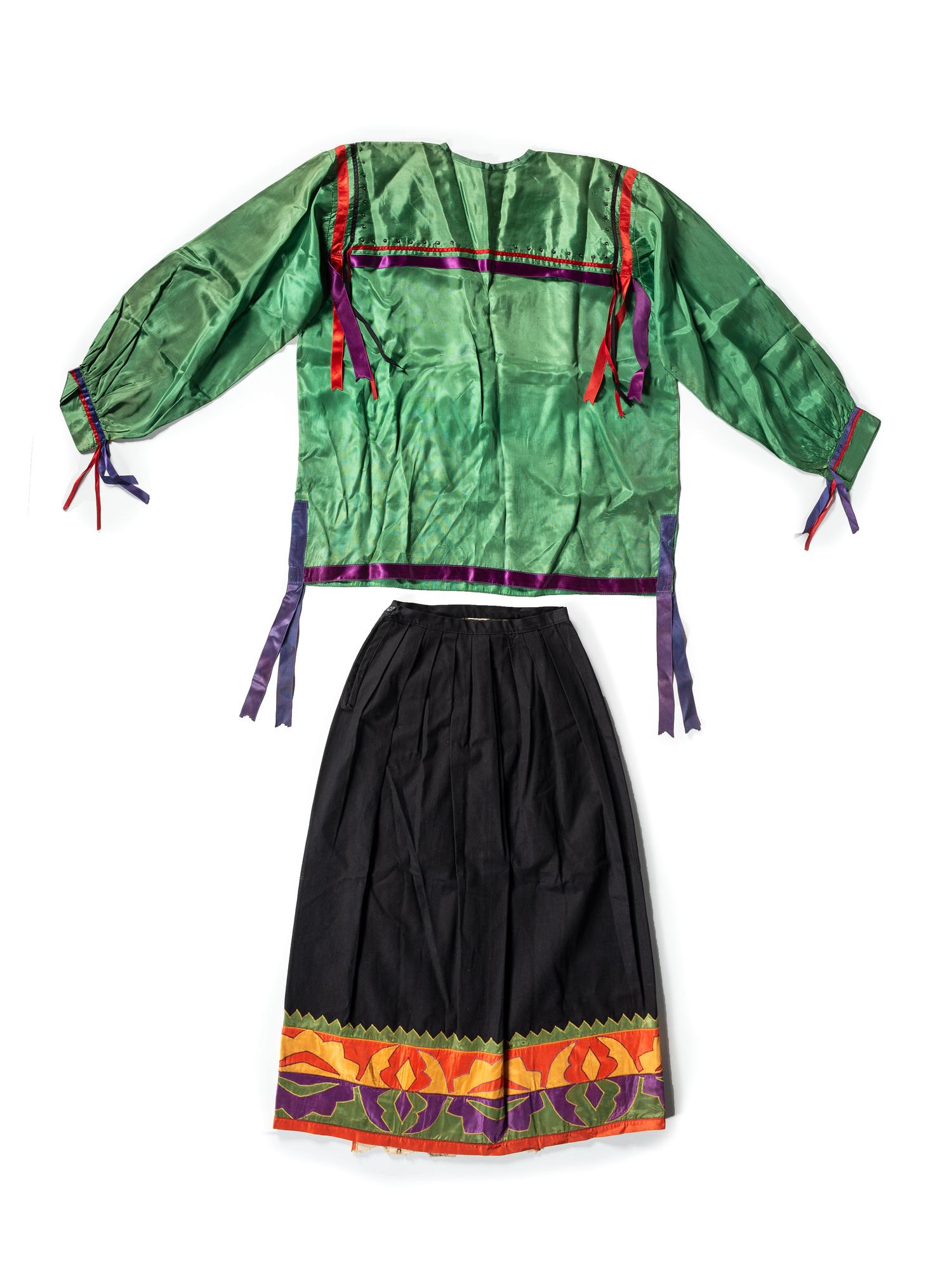 Mesquakie Ribbonwork Blouse and Skirt