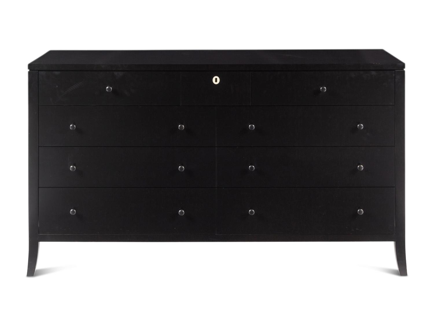 A Contemporary Ebonized Chest of Drawers