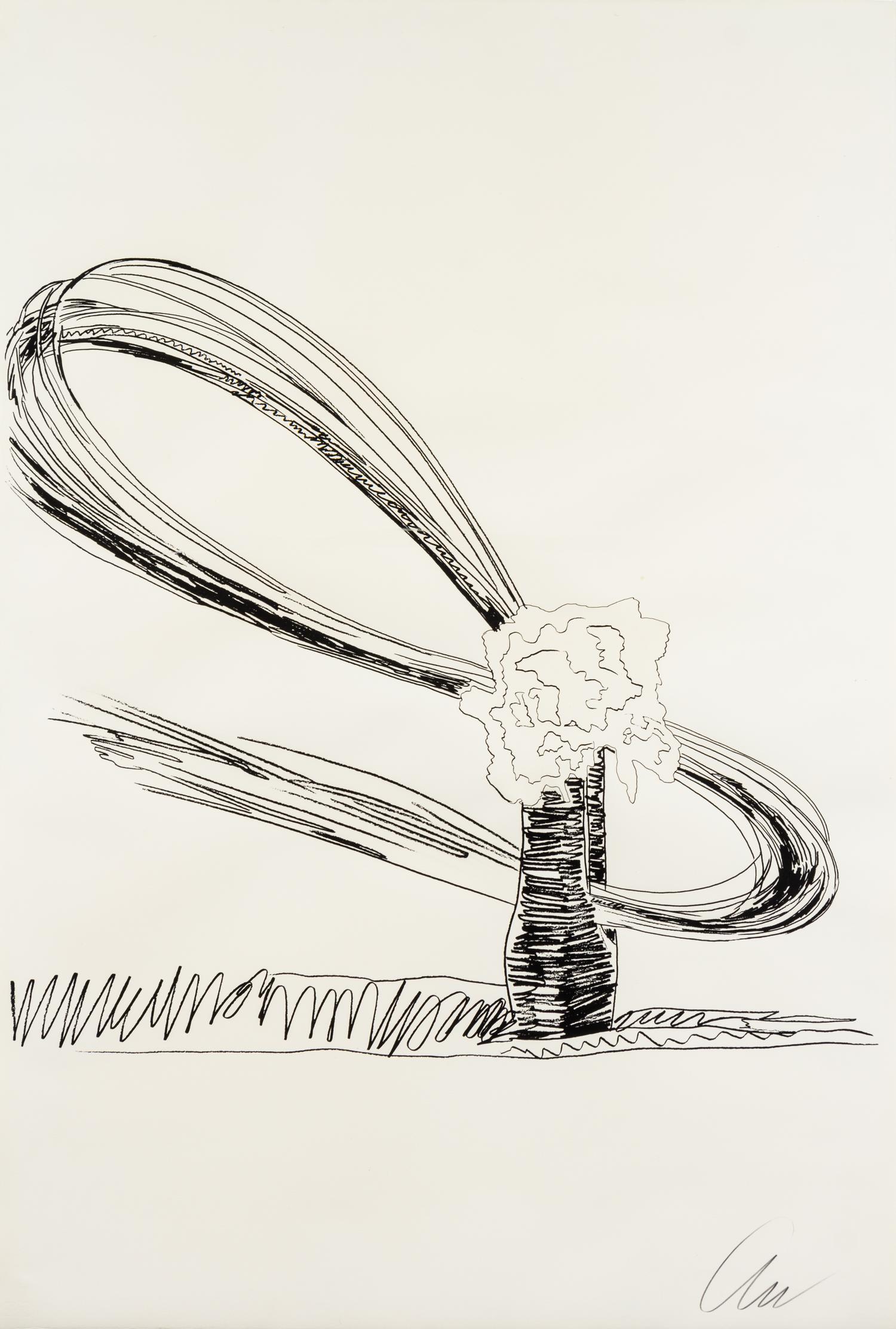 Andy Warhol, (American, 1928-1987), Flowers (Black and White), 1974