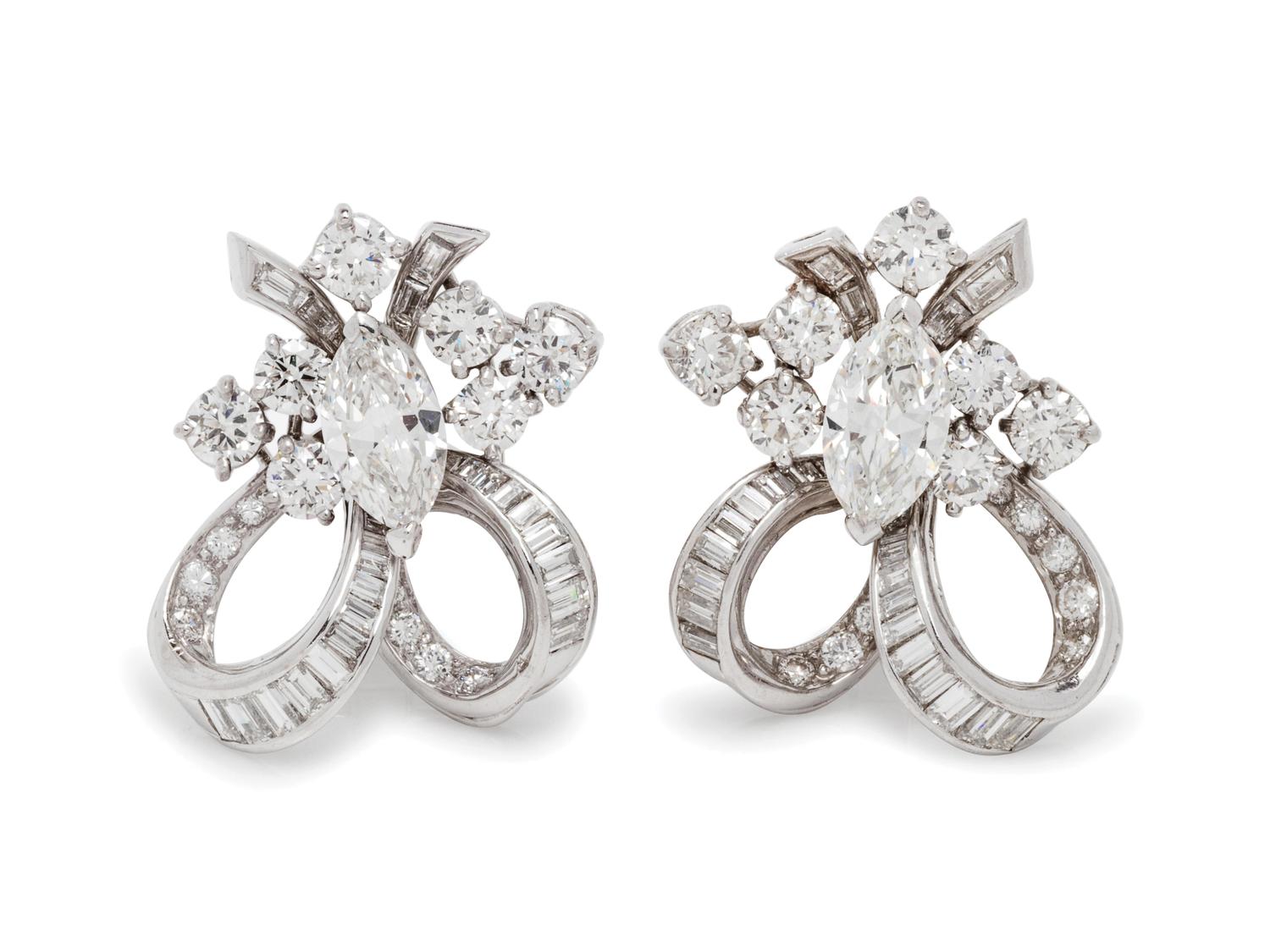 Diamond Earclips