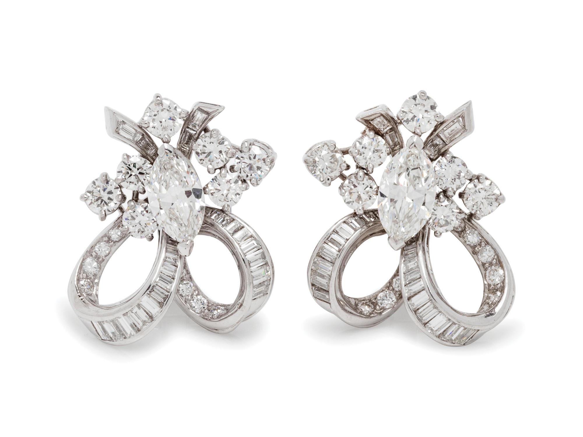 Diamond Earclips
