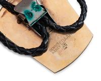 14k Gold and Mosaic Inlay Cardinal Bolo Tie