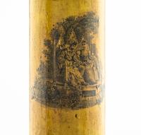 A Group of Yellow Tole Decorative Articles