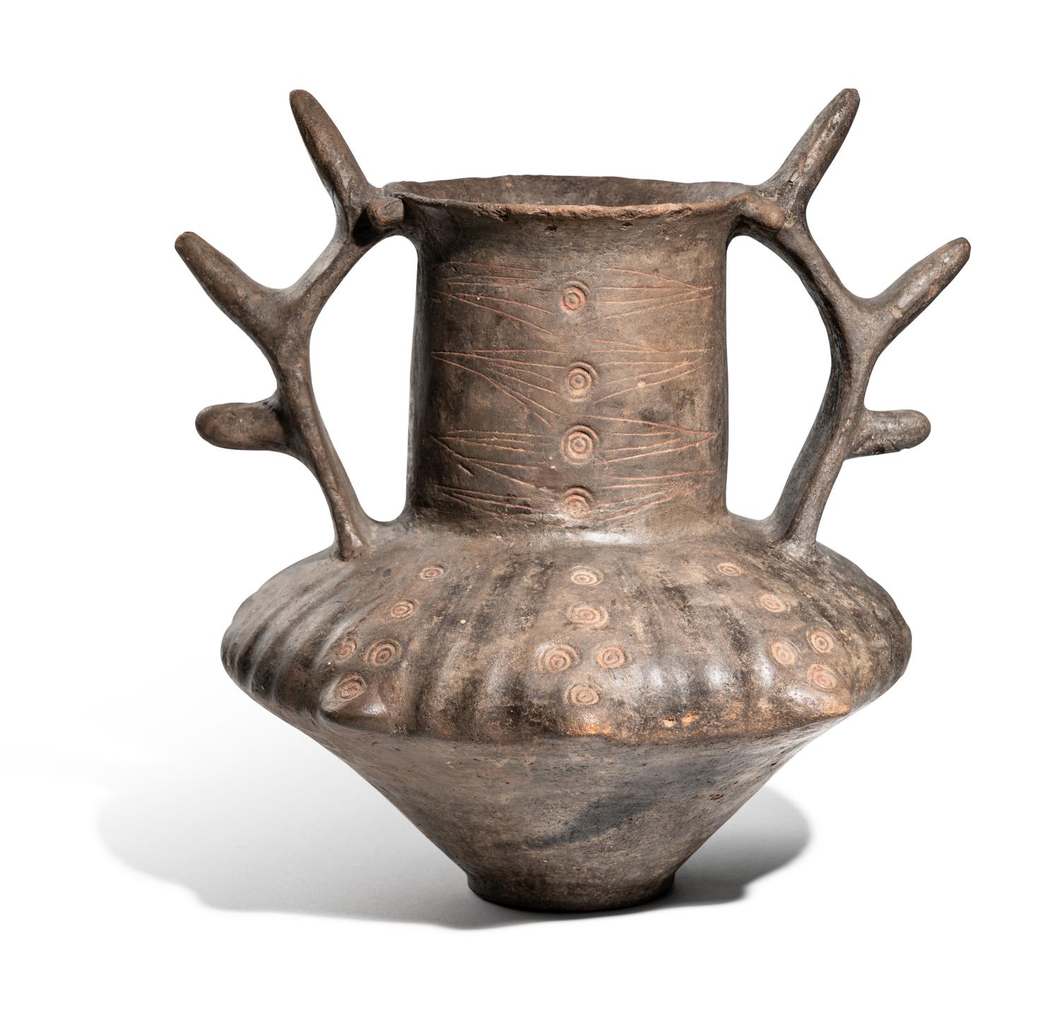 An Italic Impasto Amphora with Spiked Handles