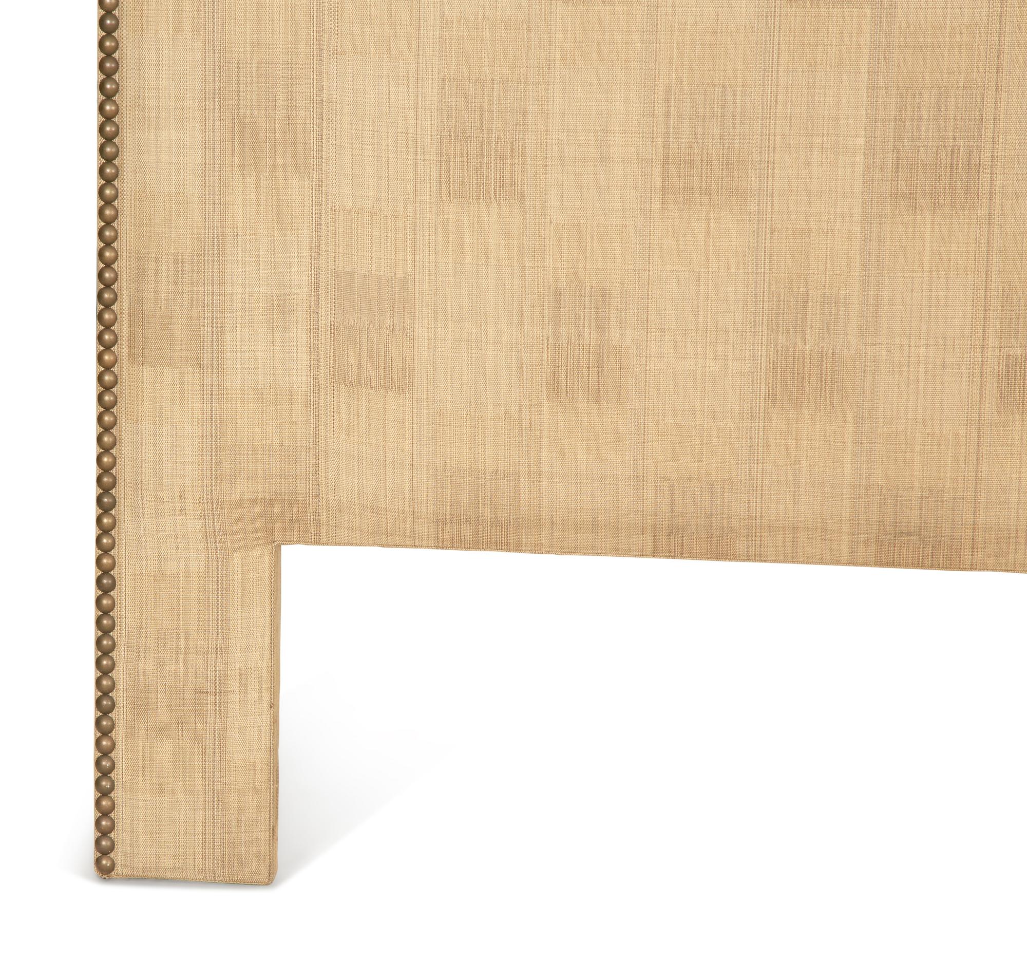 A Shaped Upholstered Headboard for a Queen Size Bed