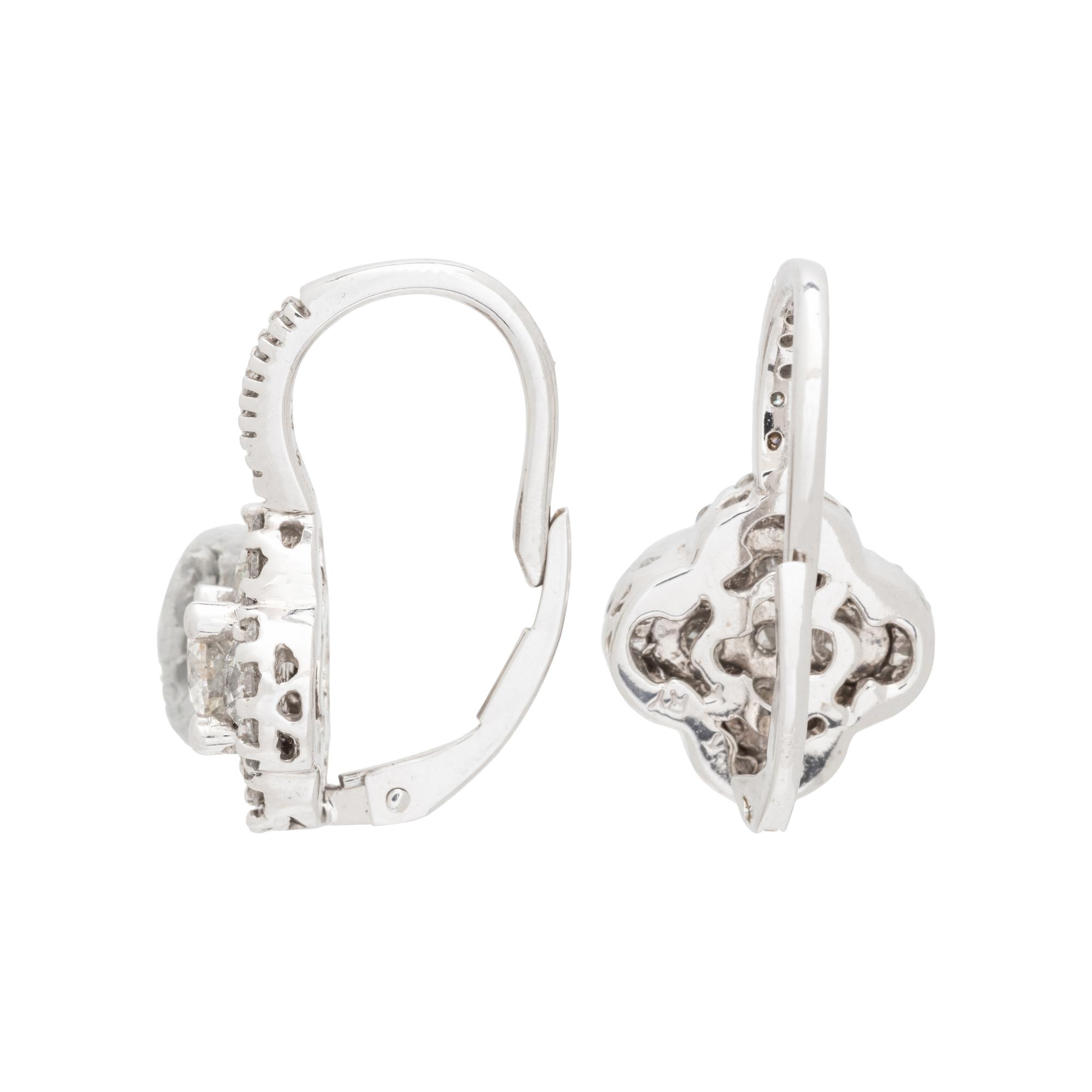 WHITE GOLD AND DIAMOND EARRINGS