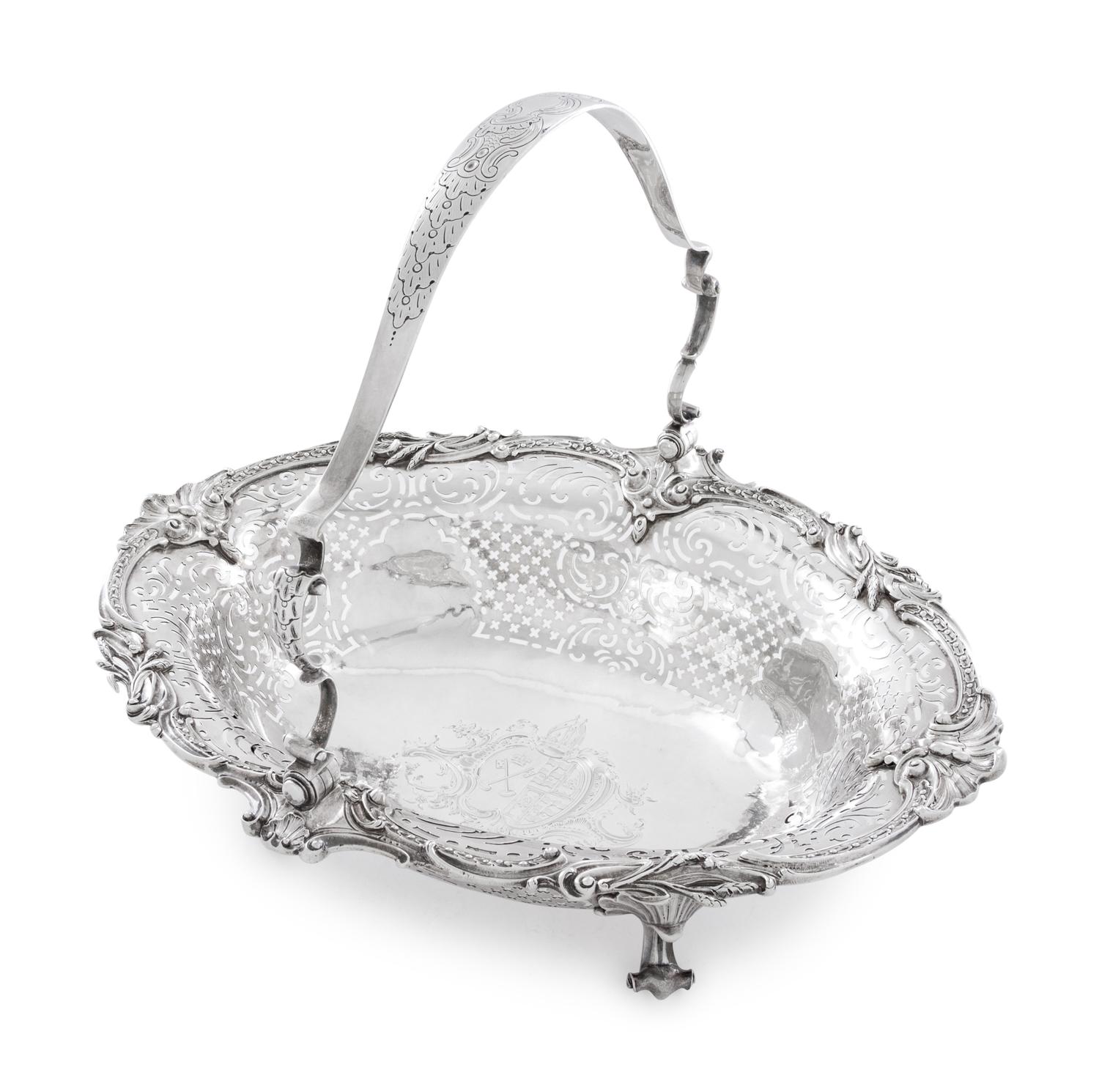 A George III Silver Centerpiece Basket