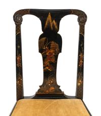 A Pair of Queen Anne Japanned Side Chairs