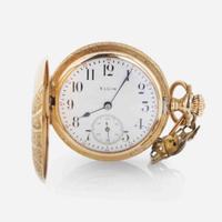 Set of Two Ladies Hunter Case Pocket Watches by Elgin