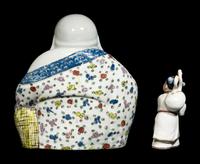 Two Chinese Famille Rose Porcelain Figures