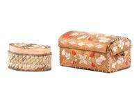 Great Lakes Quilled Birchbark Boxes