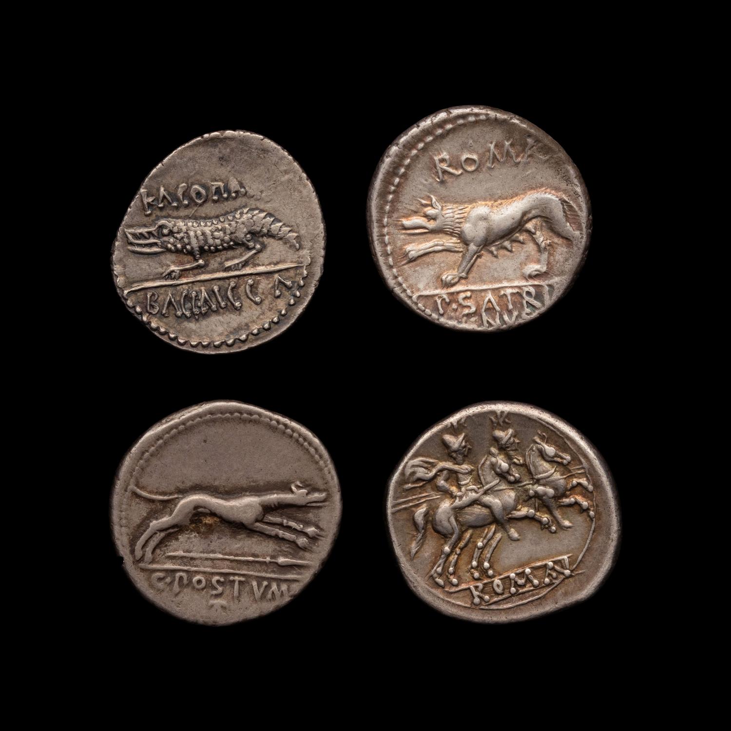 [ANCIENTS] ROMAN REPUBLIC. A Group of Four Ar Denarii