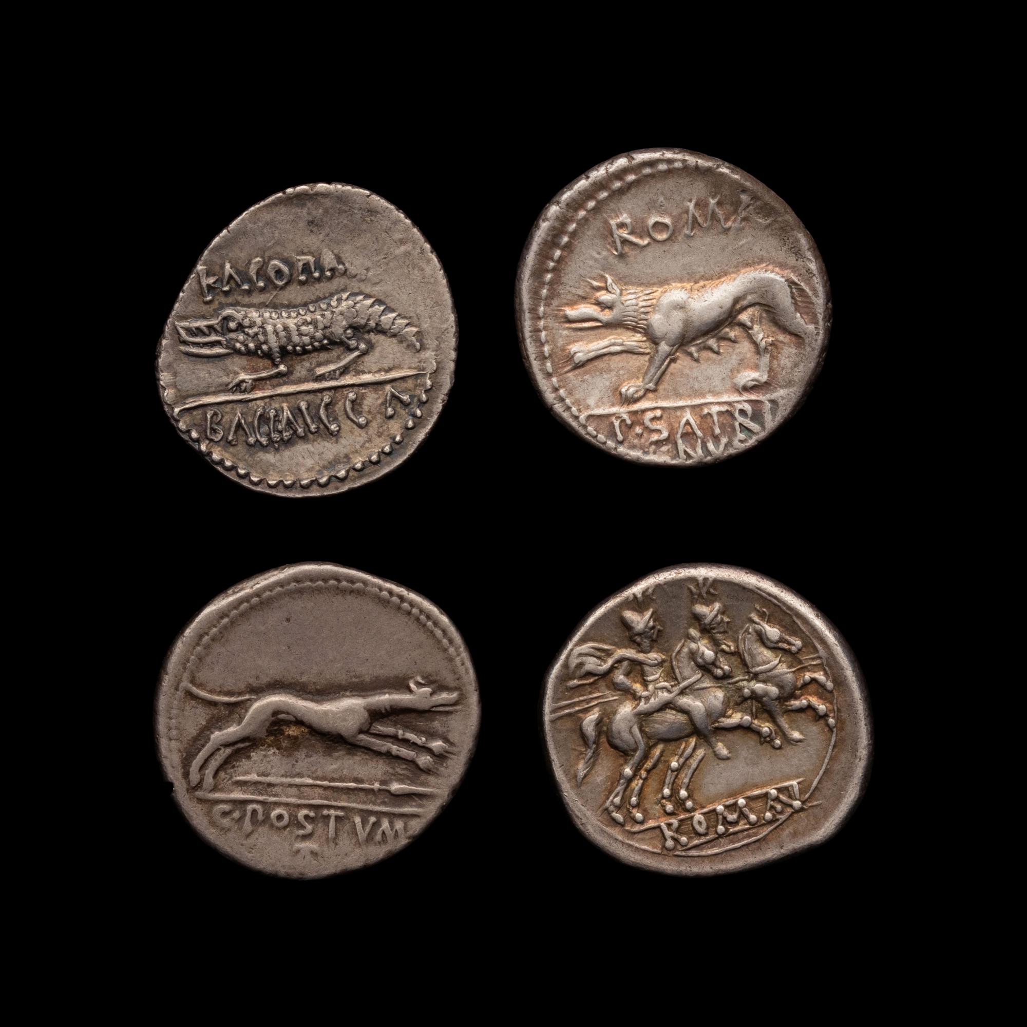 [ANCIENTS] ROMAN REPUBLIC. A Group of Four Ar Denarii