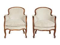 A Pair of Diminutive Louis XV Style Bergères