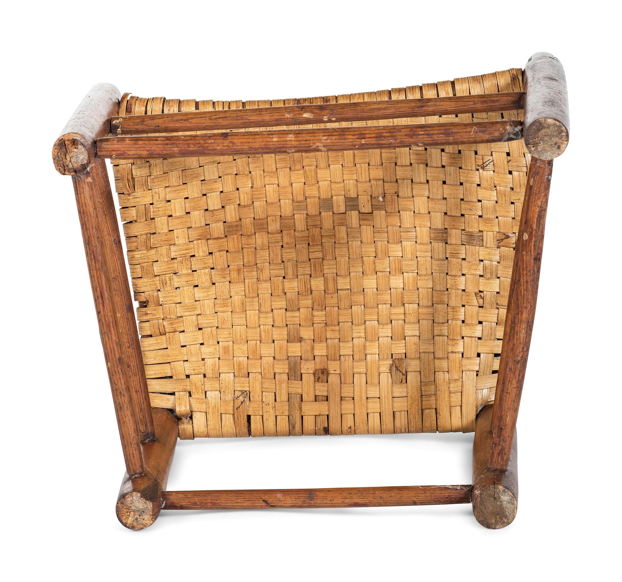 A William and Mary Bannister-Back Splint Seat Side Chair