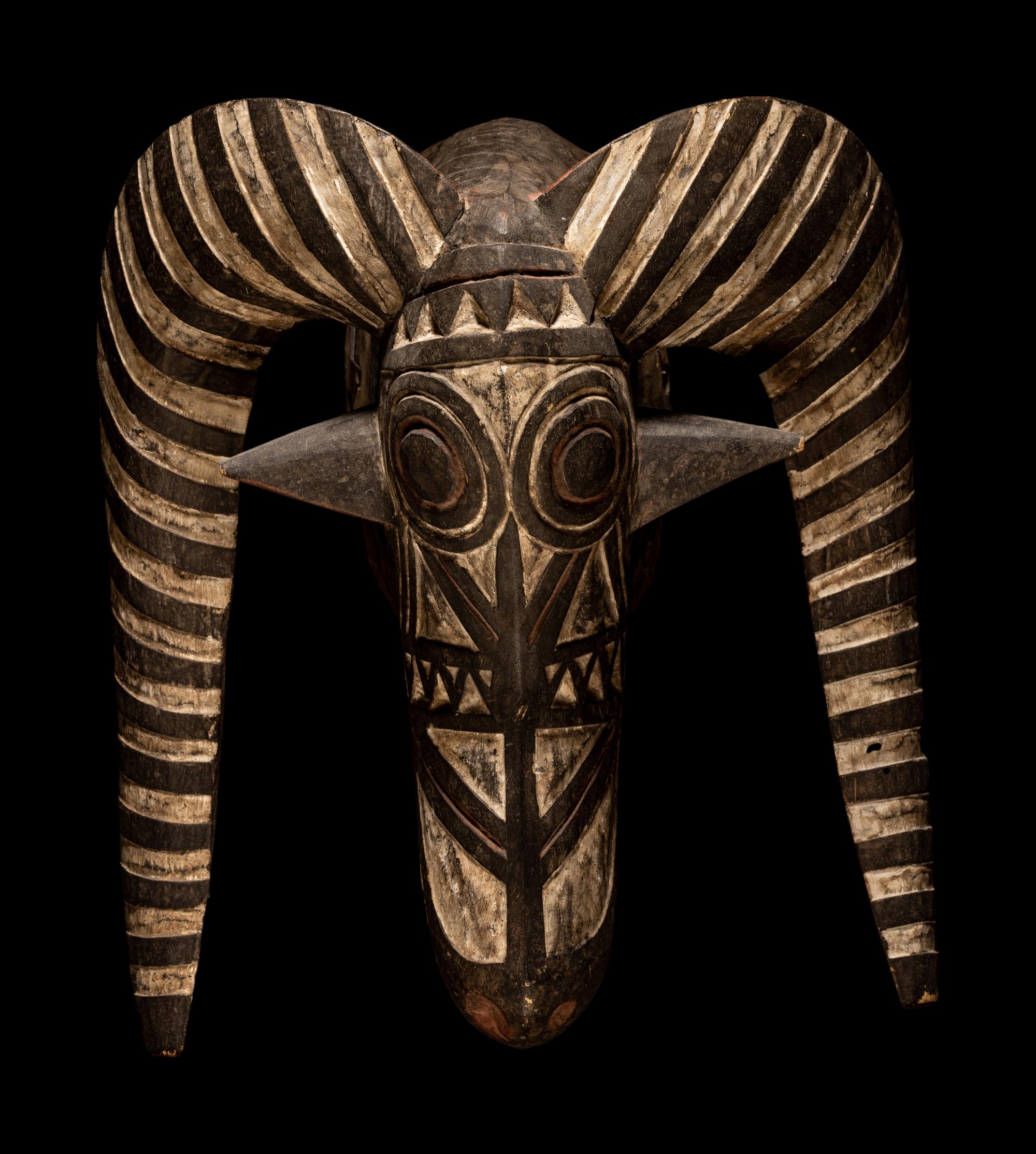 Two Mossi Wood Masks