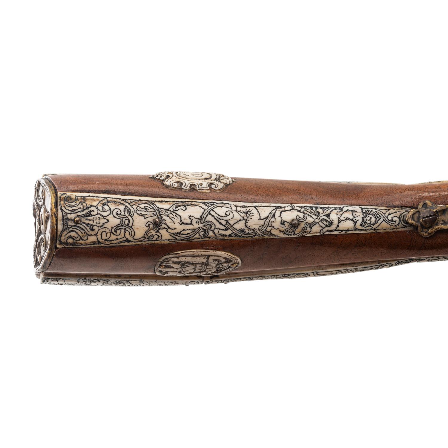 Contemporary Franco-German Snaphaunce Rifle with Venus Motifs