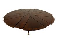 A Regency Style Mahogany "Jupe" Metamorphic Dining Table — 20TH CENTURY
