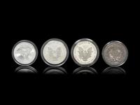 Four 1-Ounce Silver Rounds