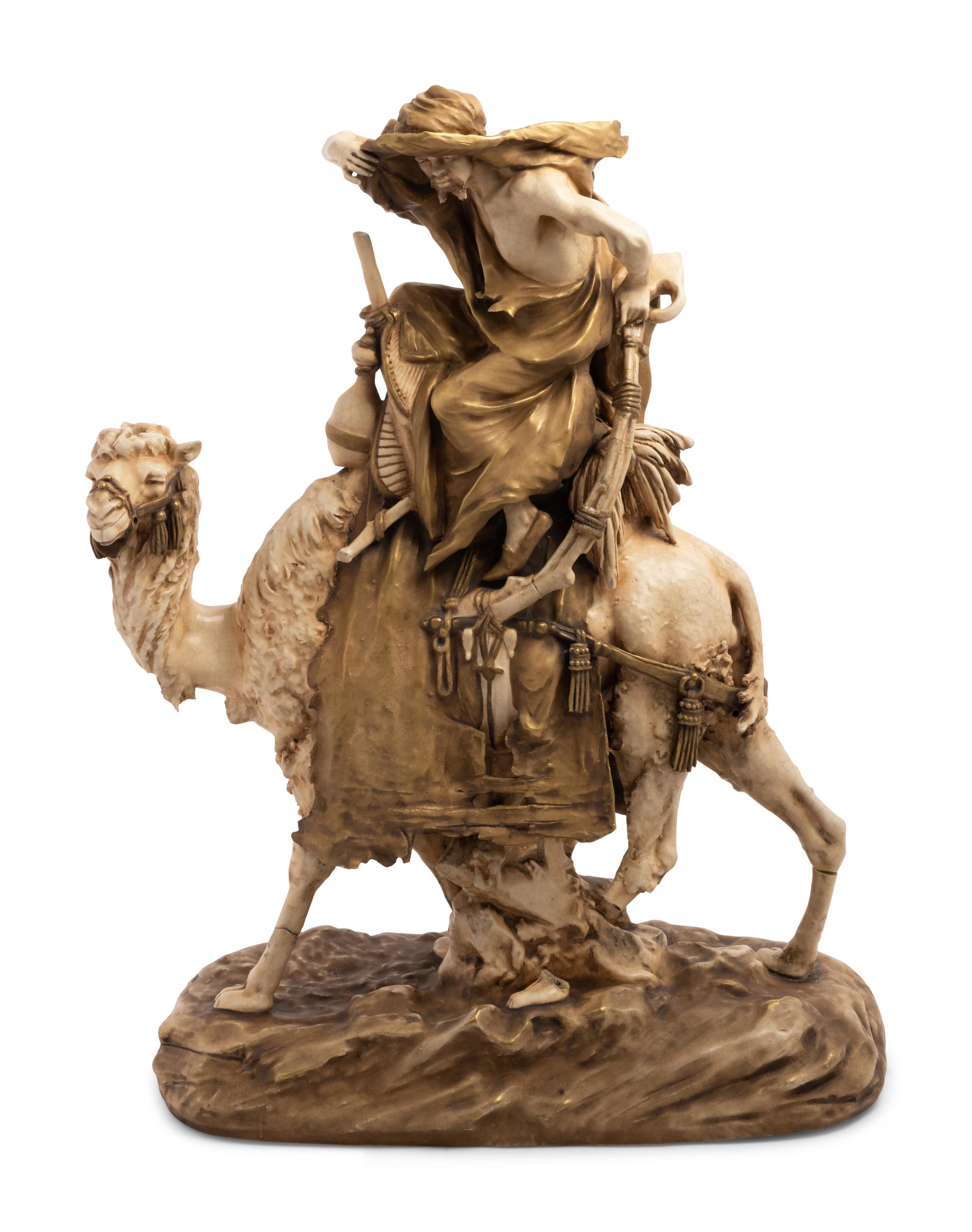 A Royal Dux Orientalist Figural Group