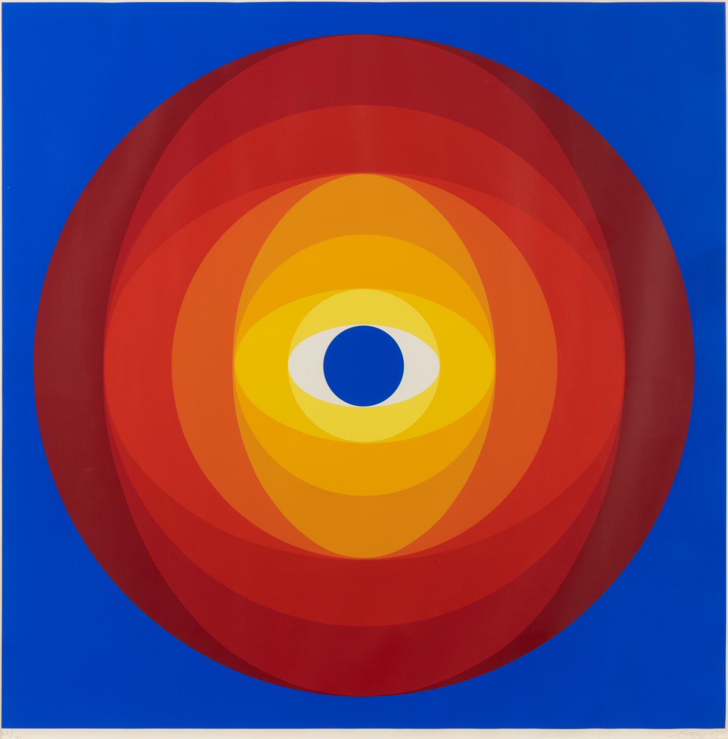 Disc with Blue Center