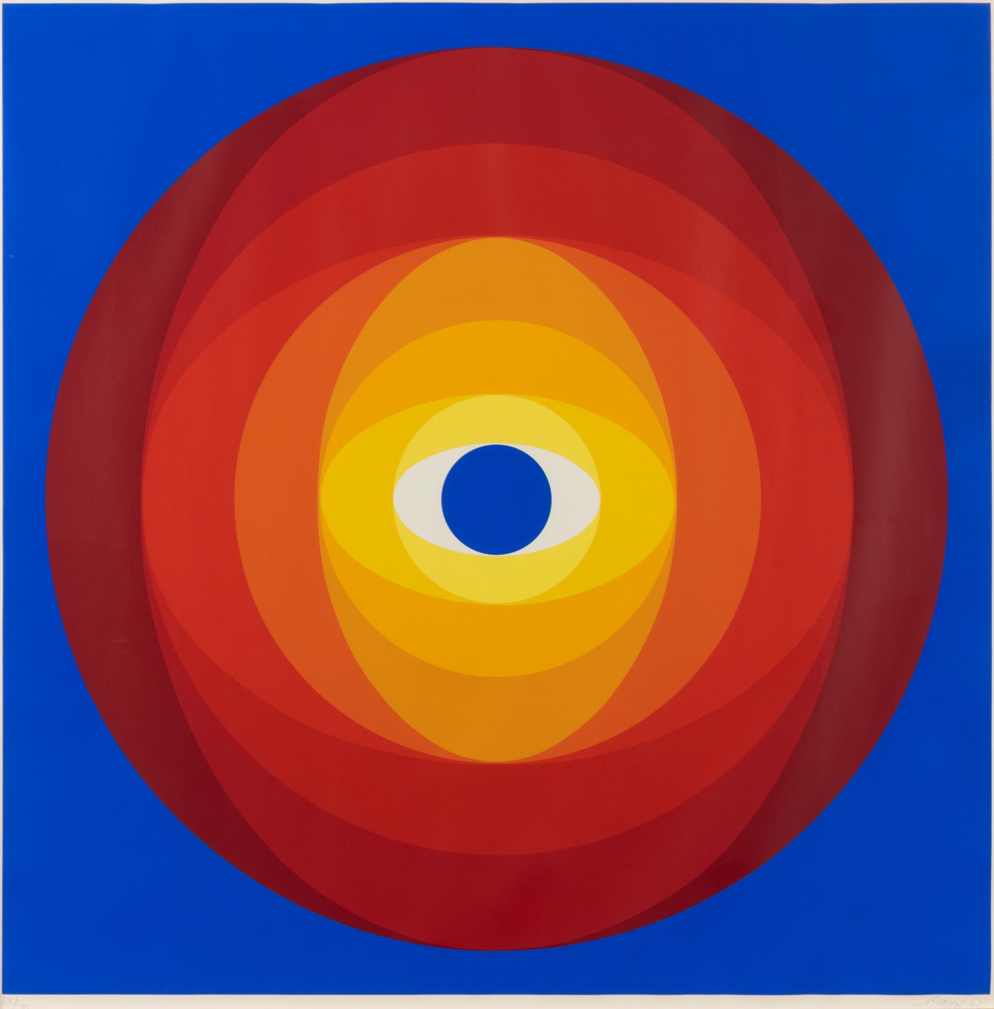 Disc with Blue Center
