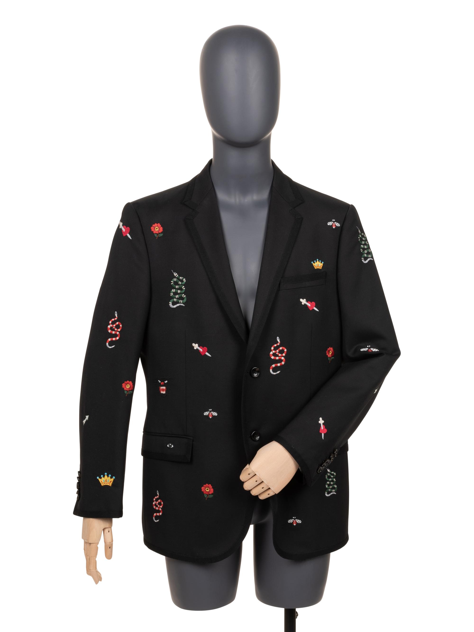Gucci Men's Embroidered Blazer, 2017