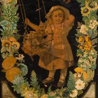A Victorian Decoupage Four-Panel Floor Screen