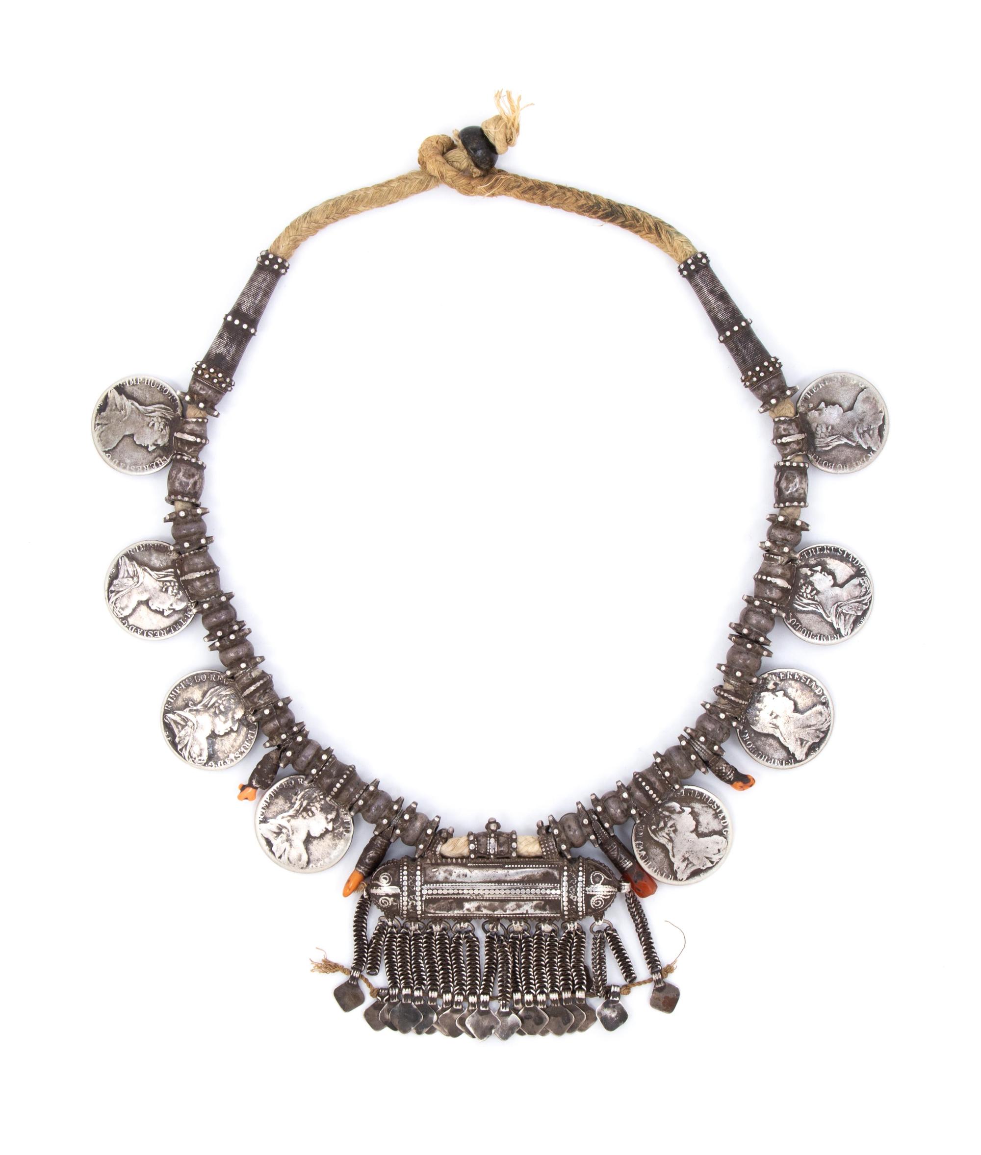 A Silver Amulet Necklace