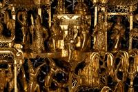 Two Chinese Gilt Wood Wall Panels